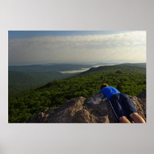Pôster Vista da fuga apalaches, montanhas de Grayson