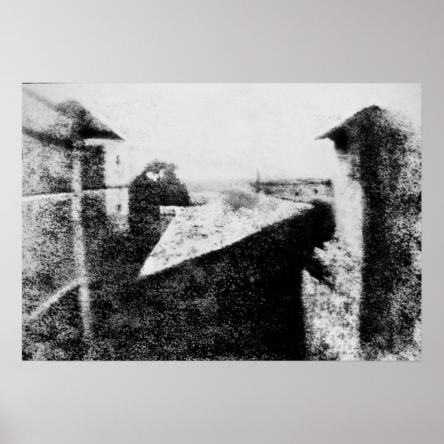 Pôster Vista da Janela em Le Gras, Joseph Niepce (Frente)