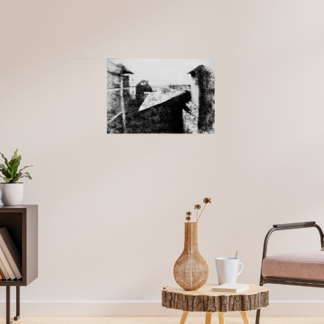 Pôster Vista da Janela em Le Gras, Joseph Niepce | Zazzle Brasil