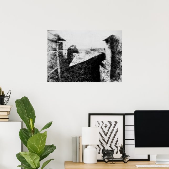 Pôster Vista da Janela em Le Gras, Joseph Niepce | Zazzle Brasil