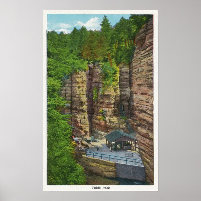 Pôster Vista da Mesa Rock (Frente)