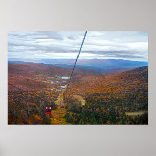 Poster Vista da montagem Mansfield, Vermont, no outono