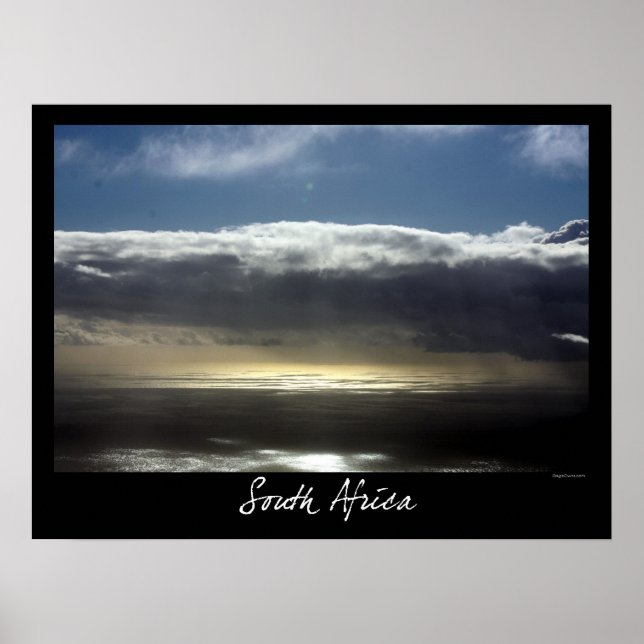 Pôster Vista da Montanha Mesa, Cidade do Cabo (Frente)