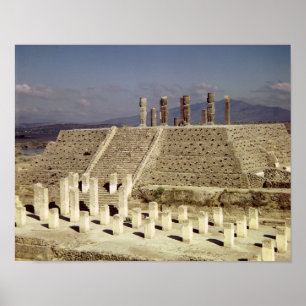 Pôster Vista da pirâmide B, Pre-Columbian