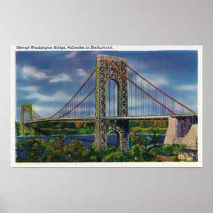 Poster Vista da ponte de George Washington