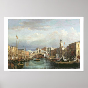 Poster Vista da Ponte Rialto em Veneza