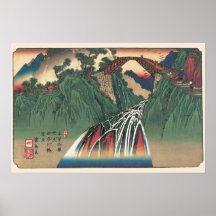 Vista da Ponte sobre o Rio Ina, Nojiri por Hiroshi