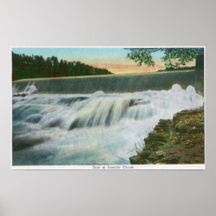 Poster Vista da represa na falha de Ausable