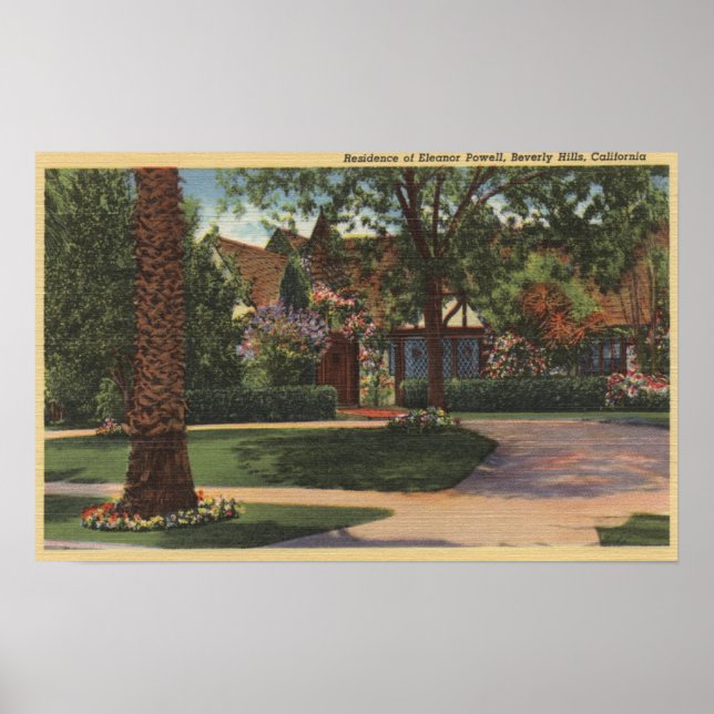 Poster Vista da residência de Eleanor Powell (Frente)