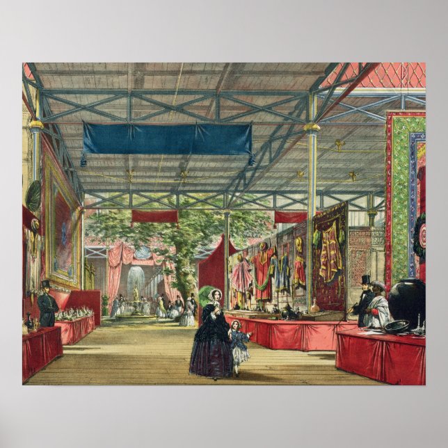 Pôster Vista da seção Índia da exposição de Excelentes (Frente)