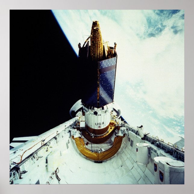 Poster Vista da Terra e da Carga Atlântica do Shuttle Esp (Frente)