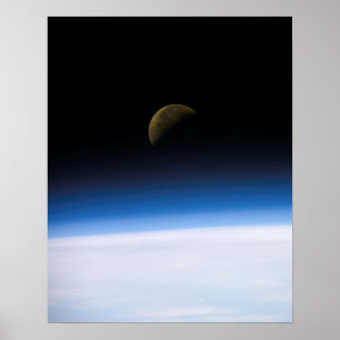 Pôster Vista da terra e da lua de Colômbia (STS-107)