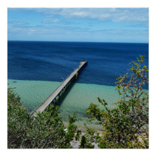 Pôster Vista das aves marinhas, Poster brilhante