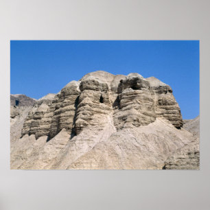 Pôster Vista das cavernas de Qumran