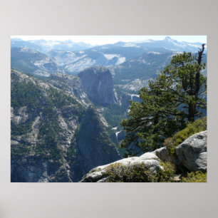 Poster Vista das Montanhas Yosemite no Parque Nacional Yo