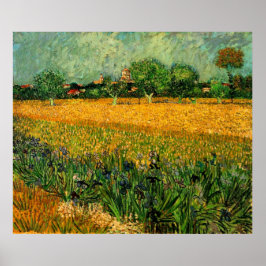 Pôster Vista de Arles com Irlandeses por Vincent van Gogh