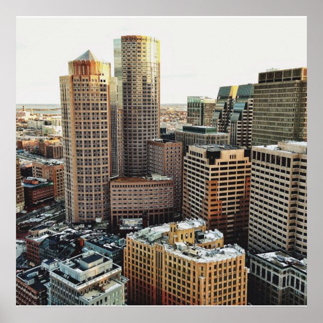 Pôster Vista de Boston (Frente)