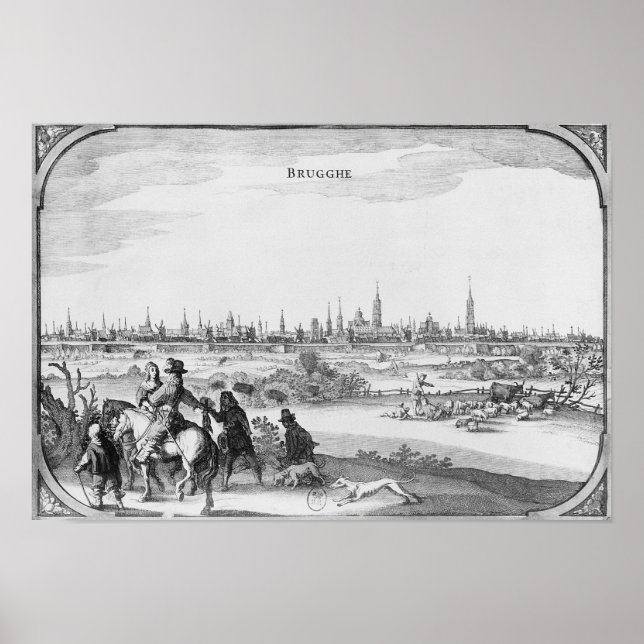 Pôster Vista de Bruges (Frente)