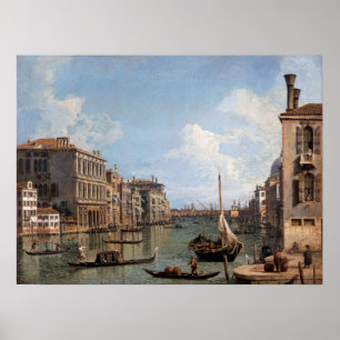 Poster Vista de Canaletto do Grande Canal
