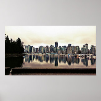 Poster Vista de Cidade de Vancouver