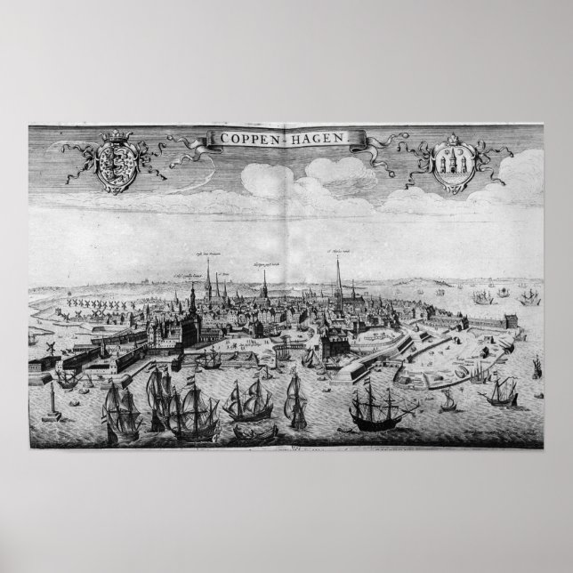 Poster Vista de Copenhaga (Frente)