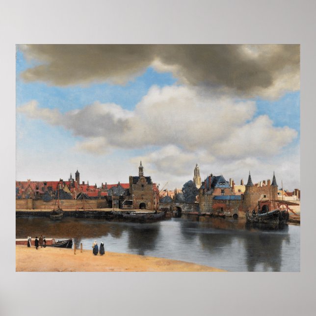 Poster Vista de Delft Vermeer (Frente)
