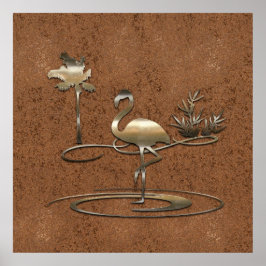 Pôster Vista de Feriado Dourado Retroativo