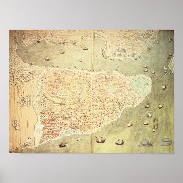 Pôster Vista de Istambul (Frente)