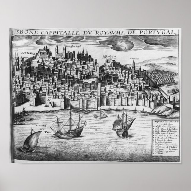 Pôster Vista de Lisboa (Frente)