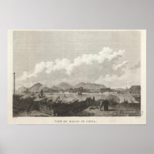 Poster Vista de Macao em China