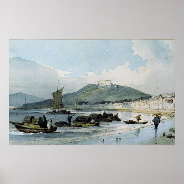 Poster Vista de Macau, China (Frente)