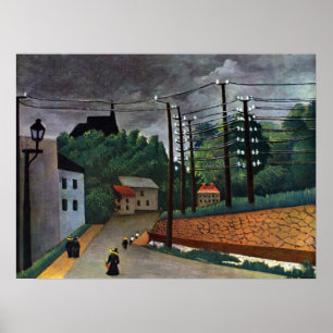 Poster Vista de Malakoff por Henri Rousseau, Vintage Art