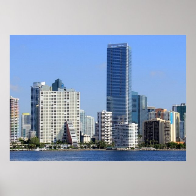 Poster Vista de Miami Skyline (Frente)