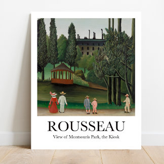 Poster Vista de Montsouris Park o Kiosk Henri Rousseau