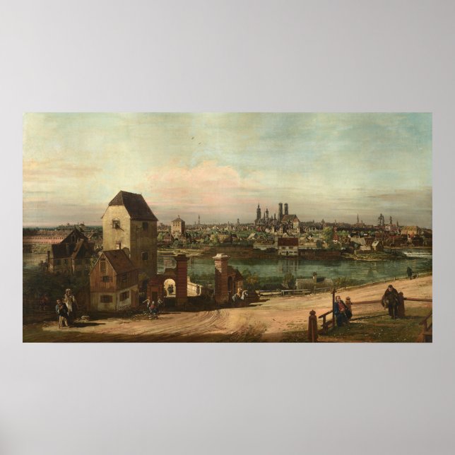 Poster Vista de Munique - Bernardo Bellotto Fine Art Post (Frente)