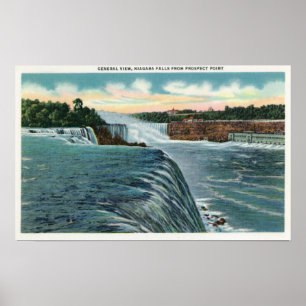 Poster Vista de Niagara Falls do ponto da perspectiva