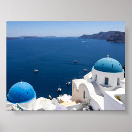 Poster Vista de Oia Santorini