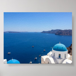 Poster Vista de Oia Santorini