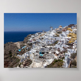 Poster Vista de Oia Santorini