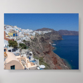 Poster Vista de Oia Santorini