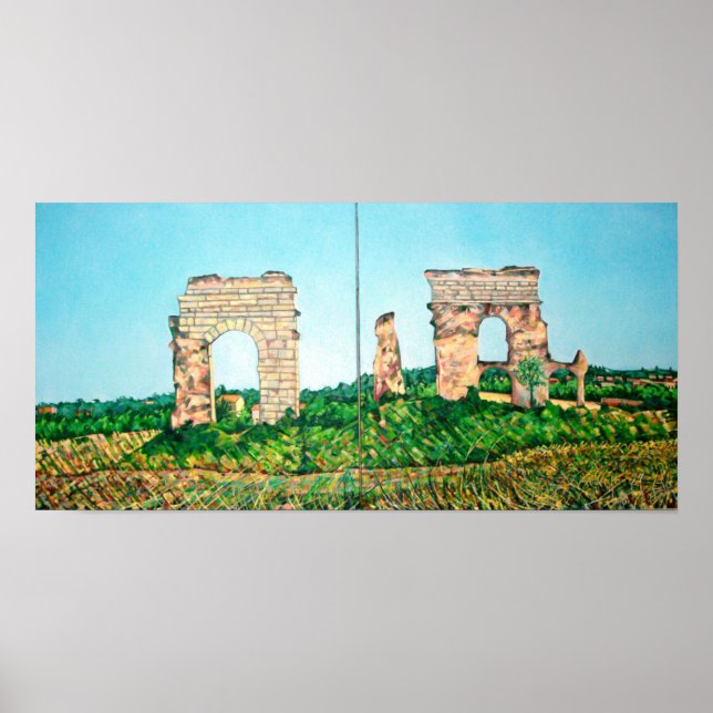 Pôster Vista de Parque Aquduto (Frente)