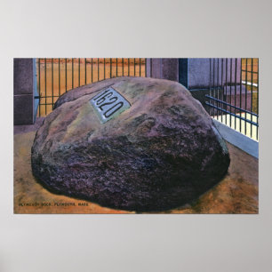 Pôster Vista de Plymouth Rock real