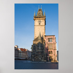 Poster Vista de Praga do Relógio Astronômico