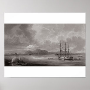 Pôster Vista de Rio de Manila (litografia)