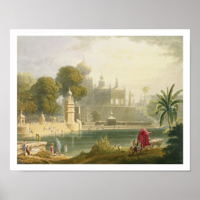 Poster Vista de Sassoor na Deccan, do Volume II de ' (Frente)