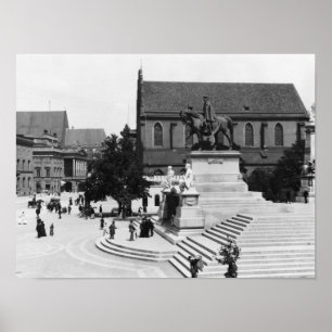 Pôster Vista de Schweidnitz, Polônia de Breslau, c.1910