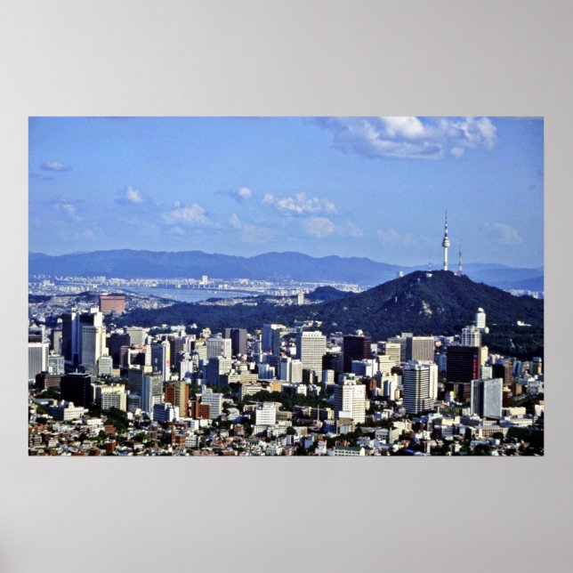 Pôster Vista De Seul De Ansan (Frente)
