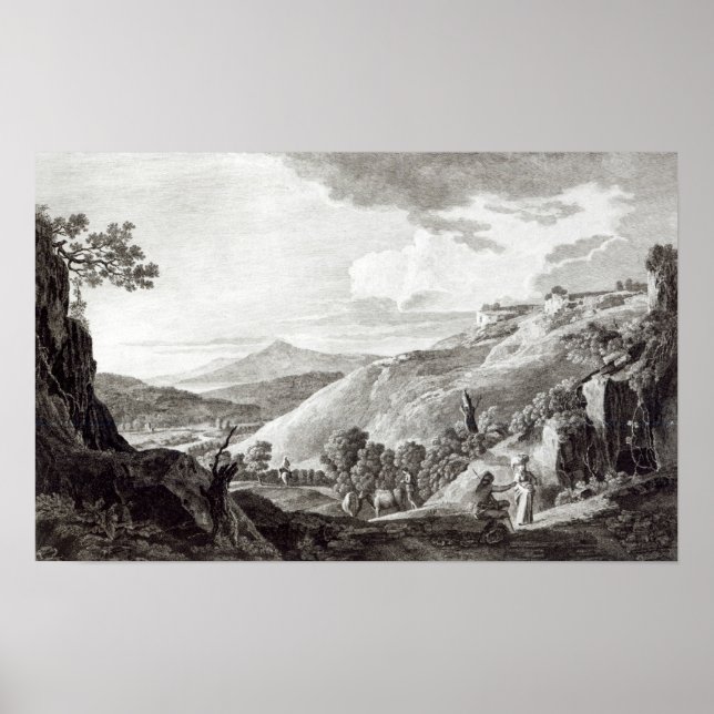 Poster Vista de Tarquinia e Corneto (Frente)