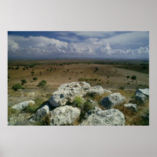 Poster Vista de Troy da paisagem circunvizinha