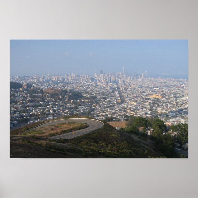 Poster Vista de Twin Peaks San Francisco (Frente)